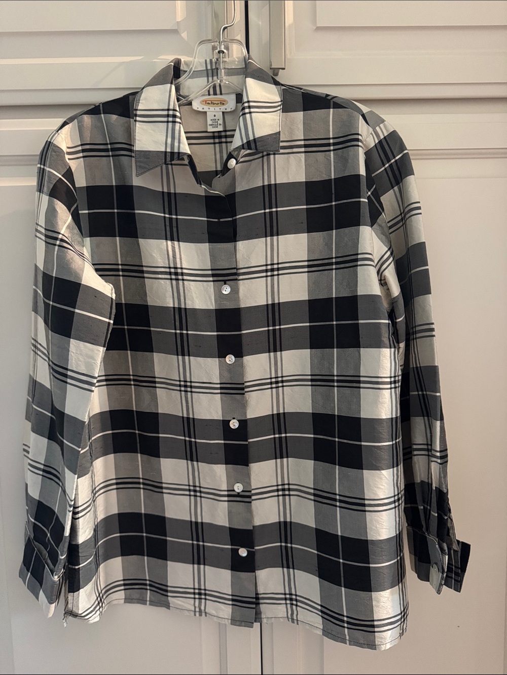 Talbots Silk Shirt 8p